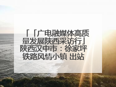 「广电融媒体高质量发展陕西采访行」陕西汉中市：徐家坪铁路风情小镇 出站就是景区