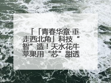 「青春华章·重走西北角」科技“智”造！天水花牛苹果用“芯”甜透你的味蕾