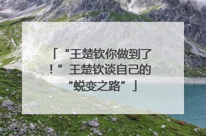 “王楚钦你做到了！”王楚钦谈自己的“蜕变之路”