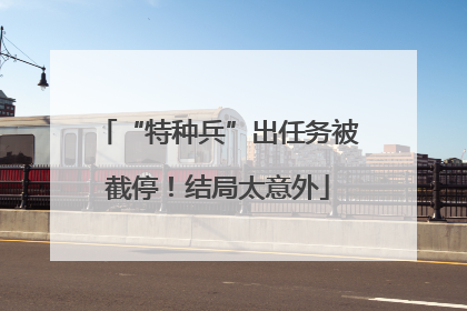 “特种兵”出任务被截停！结局太意外