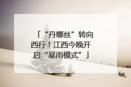 “丹娜丝”转向西行！江西今晚开启“暴雨模式”
