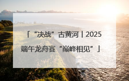 “决战”古黄河丨2025端午龙舟赛“巅峰相见”