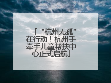 “杭州无孤”在行动！杭州手牵手儿童帮扶中心正式启航