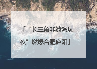 “长三角非遗淘玩夜”燃爆合肥庐阳