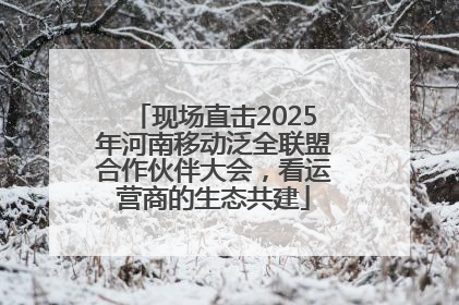 现场直击2025年河南移动泛全联盟合作伙伴大会，看运营商的生态共建