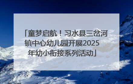童梦启航！习水县三岔河镇中心幼儿园开展2025年幼小衔接系列活动