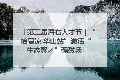 第三届海右人才节｜“拾夏凉·华山站”激活“生态聚才”强磁场