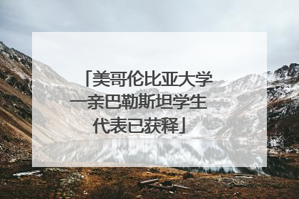 美哥伦比亚大学一亲巴勒斯坦学生代表已获释