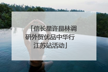 信长星许昆林调研外贸优品中华行江苏站活动