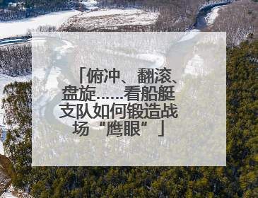 俯冲、翻滚、盘旋……看船艇支队如何锻造战场“鹰眼”
