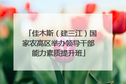 佳木斯（建三江）国家农高区举办领导干部能力素质提升班