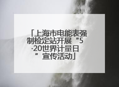 上海市电能表强制检定站开展“5·20世界计量日”宣传活动
