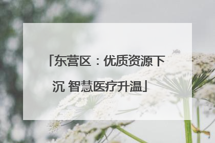东营区：优质资源下沉 智慧医疗升温