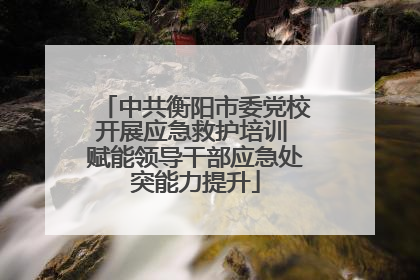 中共衡阳市委党校开展应急救护培训 赋能领导干部应急处突能力提升