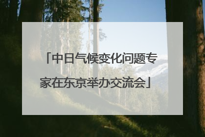 中日气候变化问题专家在东京举办交流会