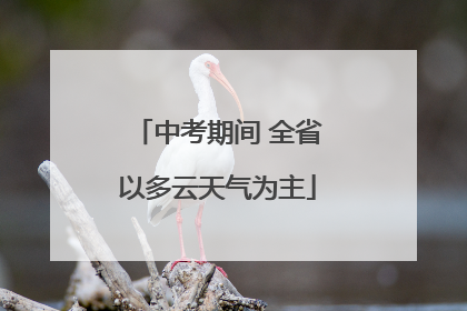 中考期间 全省以多云天气为主