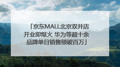 京东MALL北京双井店开业即爆火 华为等超十余品牌单日销售额破百万