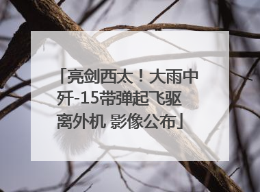 亮剑西太！大雨中歼-15带弹起飞驱离外机 影像公布