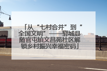 从“七村合并”到“全国文明”——郓城县随官屯镇文昌苑社区解锁乡村振兴幸福密码