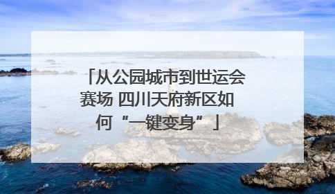 从公园城市到世运会赛场 四川天府新区如何“一键变身”
