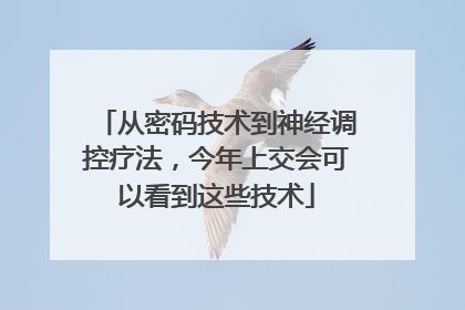 从密码技术到神经调控疗法，今年上交会可以看到这些技术