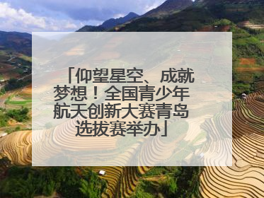 仰望星空、成就梦想！全国青少年航天创新大赛青岛选拔赛举办