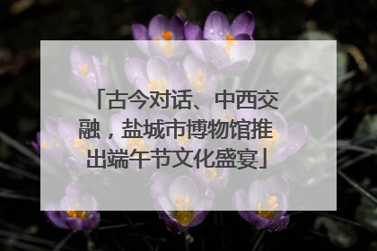 古今对话、中西交融，盐城市博物馆推出端午节文化盛宴