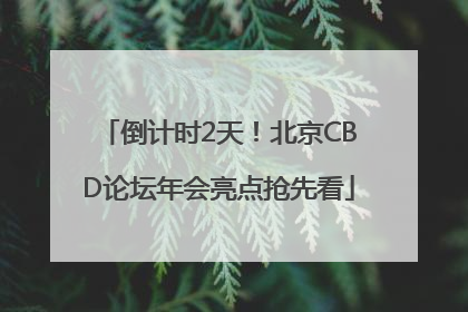 倒计时2天！北京CBD论坛年会亮点抢先看