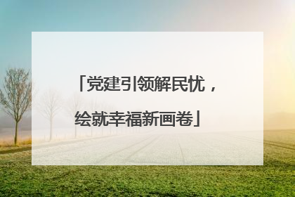 党建引领解民忧，绘就幸福新画卷