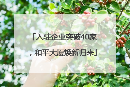 入驻企业突破40家，和平大厦焕新归来