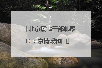 北京援疆干部韩殿臣：京情暖和田