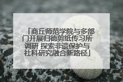 商丘师范学院与多部门开展归德剪纸传习所调研 探索非遗保护与社科研究融合新路径