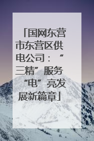 国网东营市东营区供电公司：“三精”服务“电”亮发展新篇章