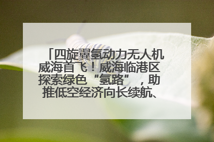 四旋翼氢动力无人机威海首飞！威海临港区探索绿色“氢路”，助推低空经济向长续航、大载重“进化”