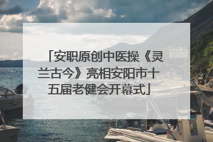 安职原创中医操《灵兰古今》亮相安阳市十五届老健会开幕式