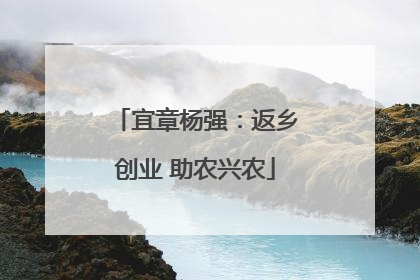 宜章杨强：返乡创业 助农兴农