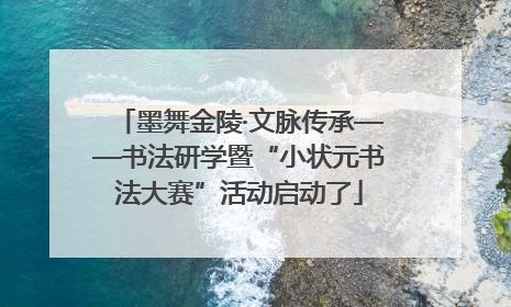 墨舞金陵·文脉传承——书法研学暨“小状元书法大赛”活动启动了