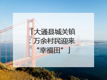 大通县城关镇：万余村民迎来“幸福田”