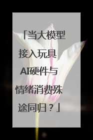 当大模型接入玩具 AI硬件与情绪消费殊途同归？