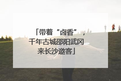 带着“卤香”，千年古城邵阳武冈来长沙邀客