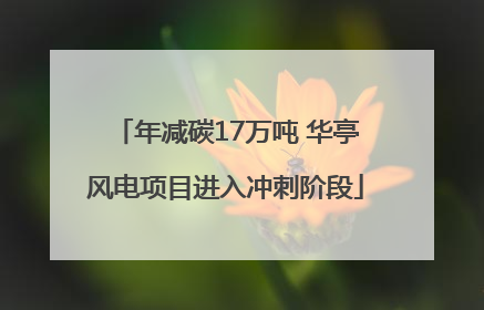 年减碳17万吨 华亭风电项目进入冲刺阶段