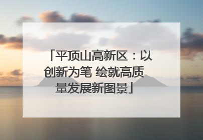平顶山高新区：以创新为笔 绘就高质量发展新图景