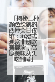 揭秘三种颜色绘就的西博会甘孜馆：沉浸式观赏非遗歌舞展演，高原美味从头吃到尾