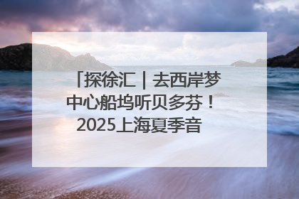 探徐汇｜去西岸梦中心船坞听贝多芬！2025上海夏季音乐节公布节目阵容