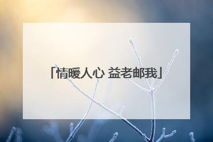情暖人心 益老邮我