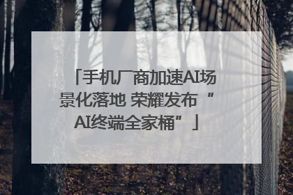 手机厂商加速AI场景化落地 荣耀发布“AI终端全家桶”