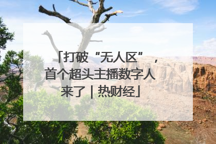 打破“无人区”，首个超头主播数字人来了｜热财经
