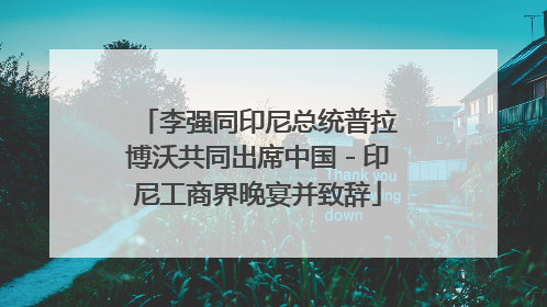 李强同印尼总统普拉博沃共同出席中国－印尼工商界晚宴并致辞