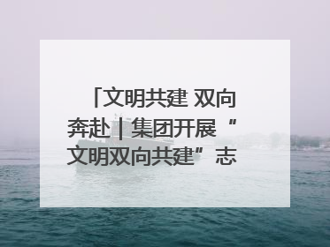文明共建 双向奔赴｜集团开展“文明双向共建”志愿服务活动