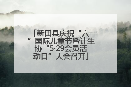 新田县庆祝“六一”国际儿童节暨计生协“5·29会员活动日”大会召开